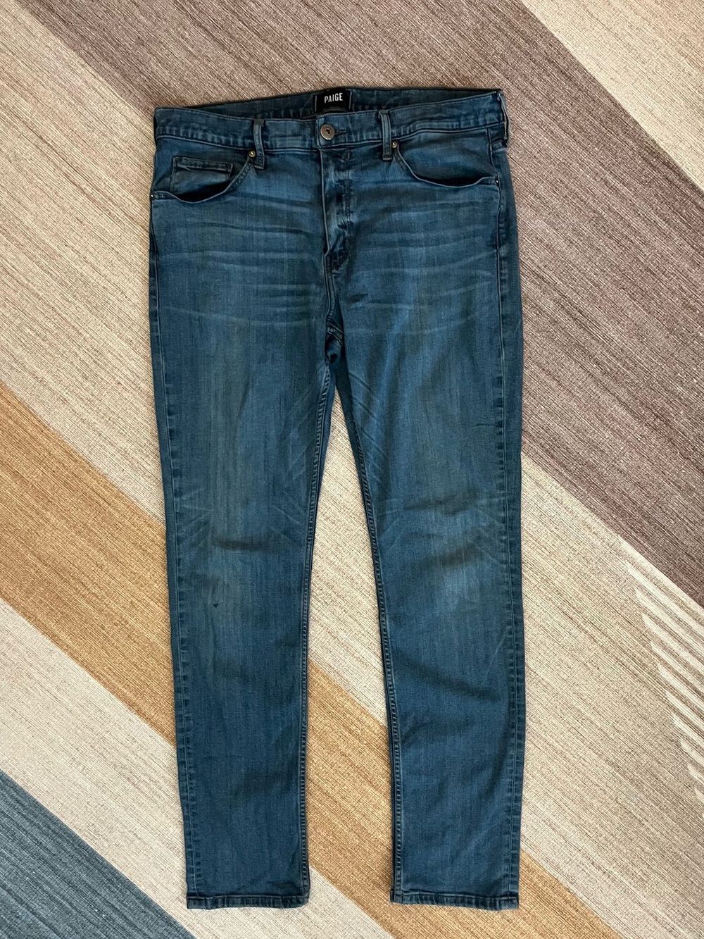PAIGE Lennox Slim Skinny Jeans Men’s Size 36 Blue Made in USA